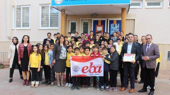 Mezitli EBAyı Kullanıyor Projesi Kapsamında Kasım Ayı Birincisi Olan Okullar Ödüllerini Aldılar