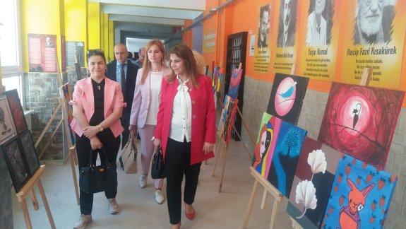 Viranşehir 75. Yıl Ortaokulunda Görsel Sanatlar Sergisi Yapıldı