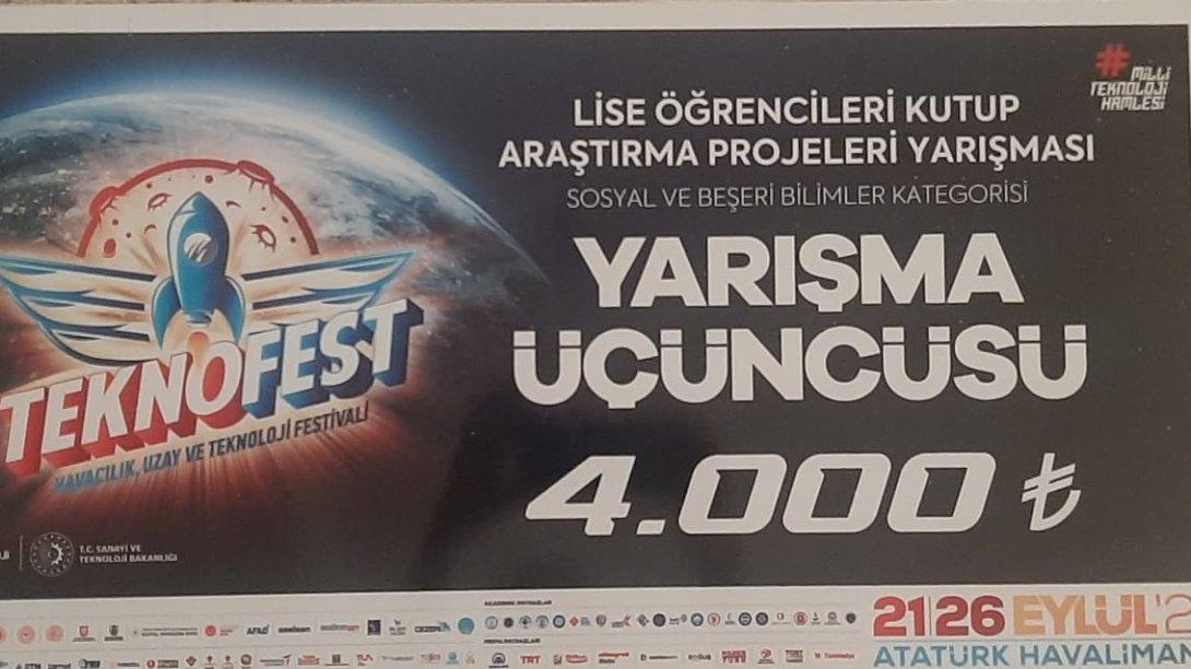 Yusuf Kalkavan Anadolu Lisemiz Türkiye 3. Oldu