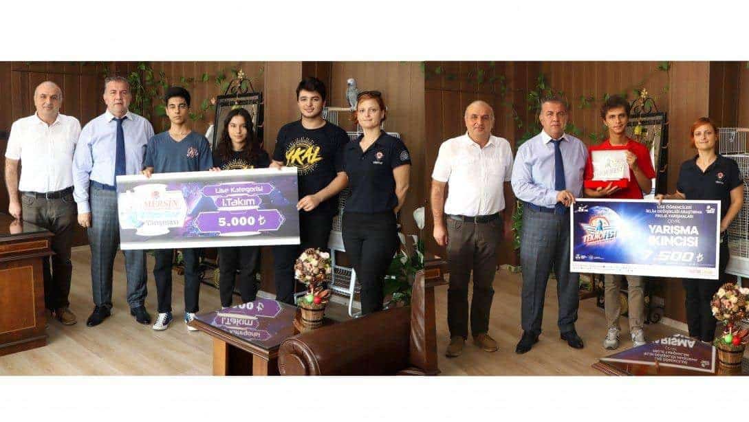 TEKNOFEST Şampiyonu Olan Yusuf Kalkavan Anadolu Lisemiz İl Milli Eğitim Müdürümüz Sayın Adem KOCA'yı Ziyaret Ettiler