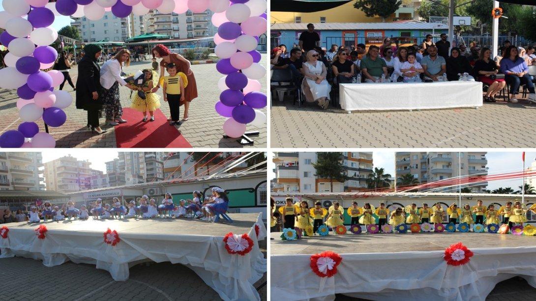 23 Nisan Anaokulu Yıl Sonu Çocuk Kulübü Şenliği Gösterisi İlçe Milli Eğitim Müdürümüz Dursun KILIÇ'ın Katılımıyla Gerçekleşti.