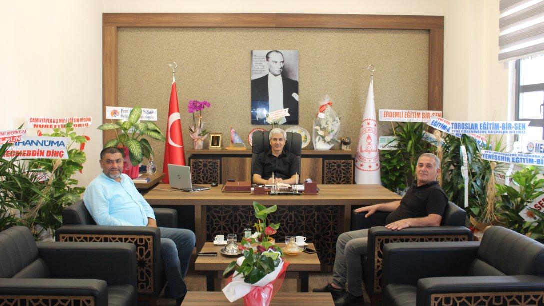 Büyükşehir Belediyesi Meclis Üyesi Ali DOĞANER İlçe Milli Eğitim Müdürümüz Mehmet BADAS'ı Ziyaret Etti