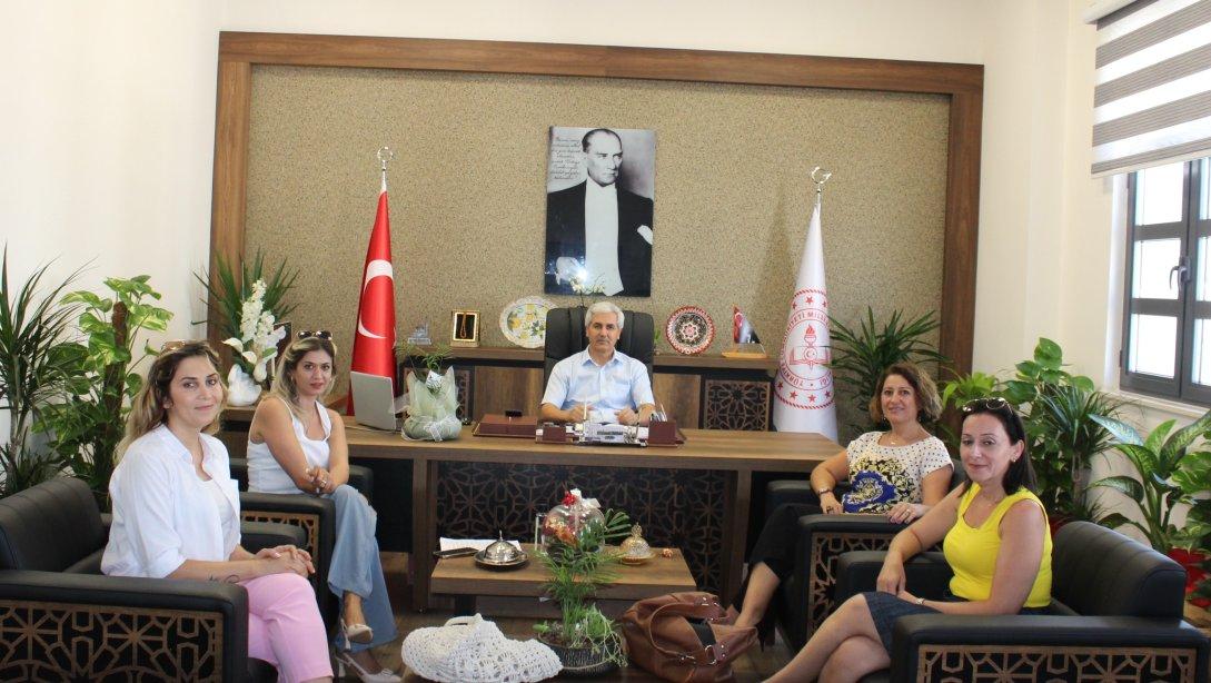 Okul Aile Birliği Başkanları İlçe Milli Eğitim Müdürümüz Mehmet BADAS'ı Ziyaret Ettiler