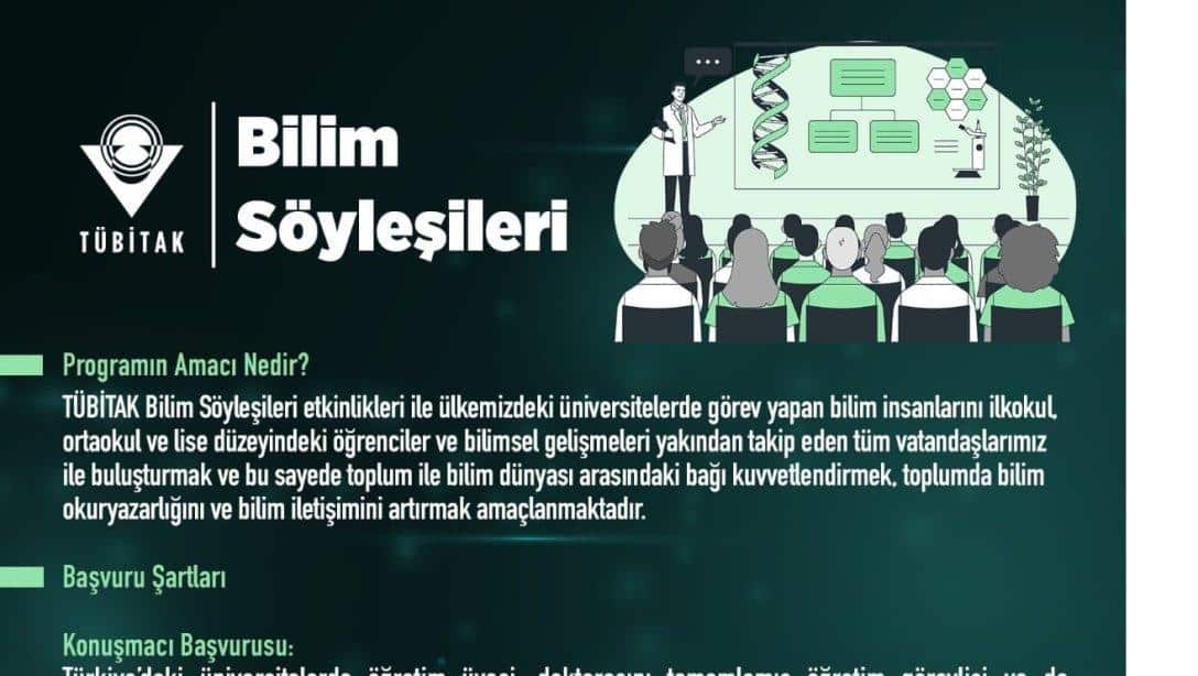 TÜBİTAK - Bilim Söyleşileri Başvuruları Başladı